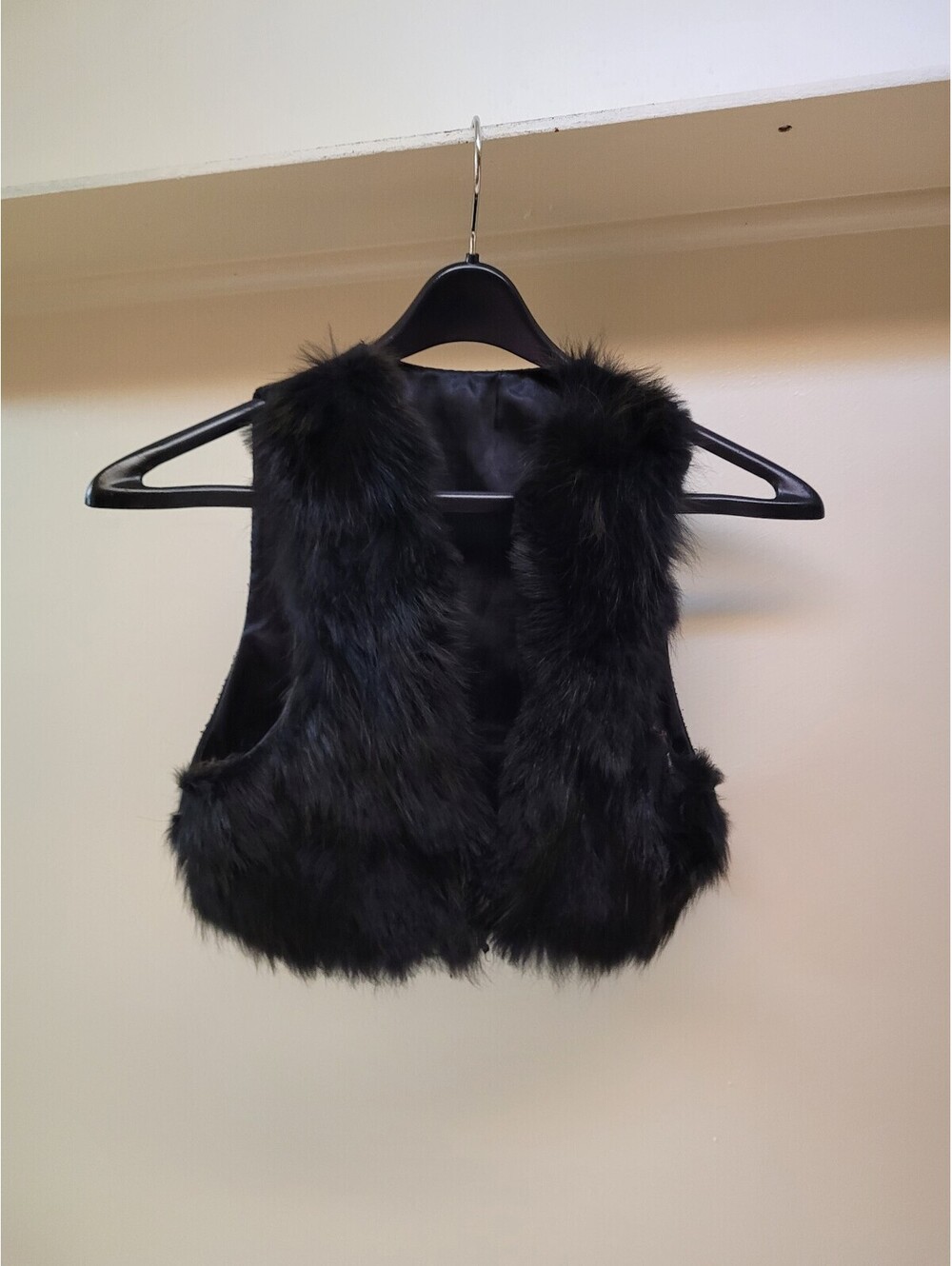 urban brand fur vest black fur y2k style vest